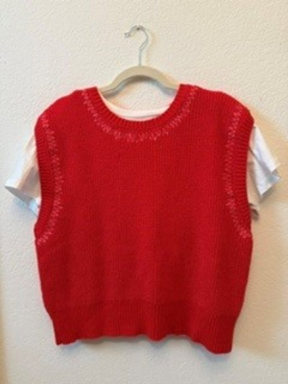 NWT - Anthropologie Pilcro Twofer Zig-Zag Sweater Vest